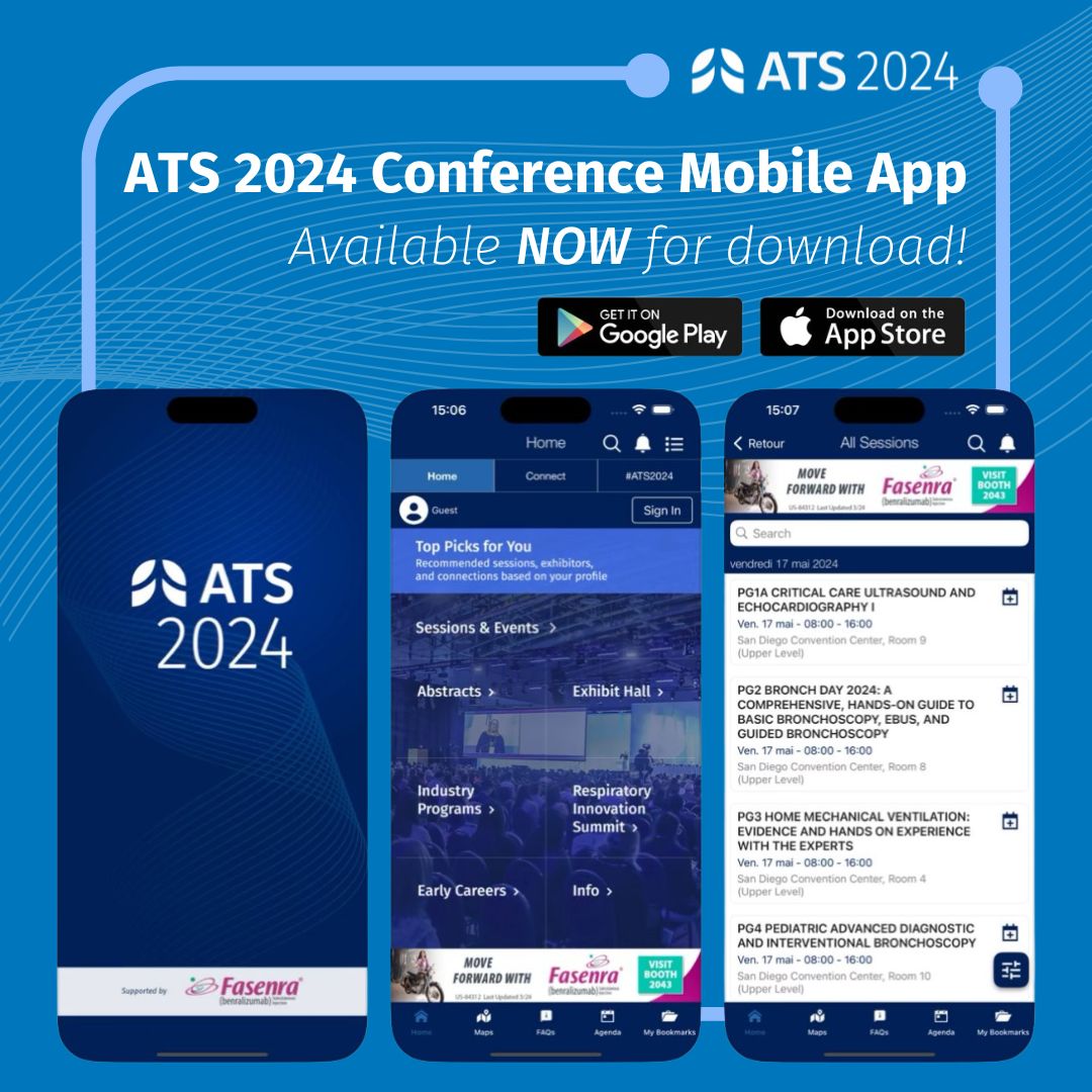 The #ATS2024 Conference Mobile App is available for download NOW! ⬇️ You can also access the web platform, ATSConference365, on your browser of choice. Users can browse the program, build their calendars, view interactive floorplans, and participate in Expedition ATS. Full