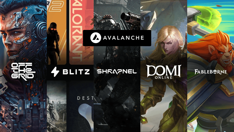 5 Great Web3 Games Coming Soon 🐐 - Off the Grid (Battle Royale TPS) - TSM Blitz (Gaming Platform) - Shrapnel (FPS) - Domi Online (MMORPG) - Fableborne (ARPG/Strategy) The early days of blockchain gaming are ending. The future is now! It's built on Avalanche's speed 🔥