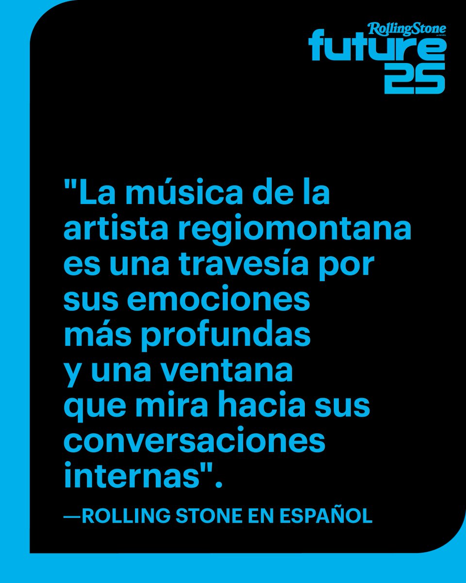 #TheFuture25: La cantante regiomontana Sofía Reyes (@sofiareyes ), no se ciñe a un solo género musical, y es capaz de adaptar diferentes ritmos latinos a su estilo personal.

es.rollingstone.com/future-of-musi…

#FutureOfMusic #RollingStoneEnEspañol