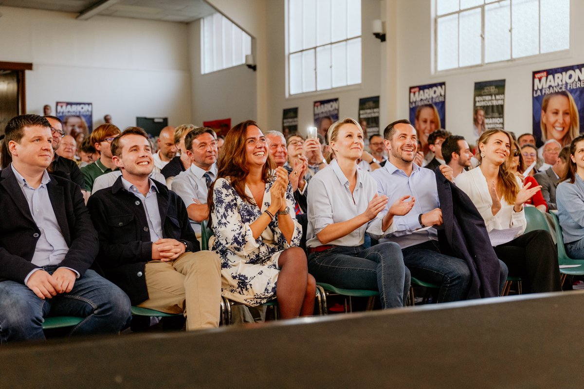 🔴 Face à une foule de Français enthousiastes, Marion Maréchal a tenu un discours de vérité en Normandie. Le 9 juin, grâce à Reconquête, les Français auront des députés pour les défendre en Europe. #VotezMarion