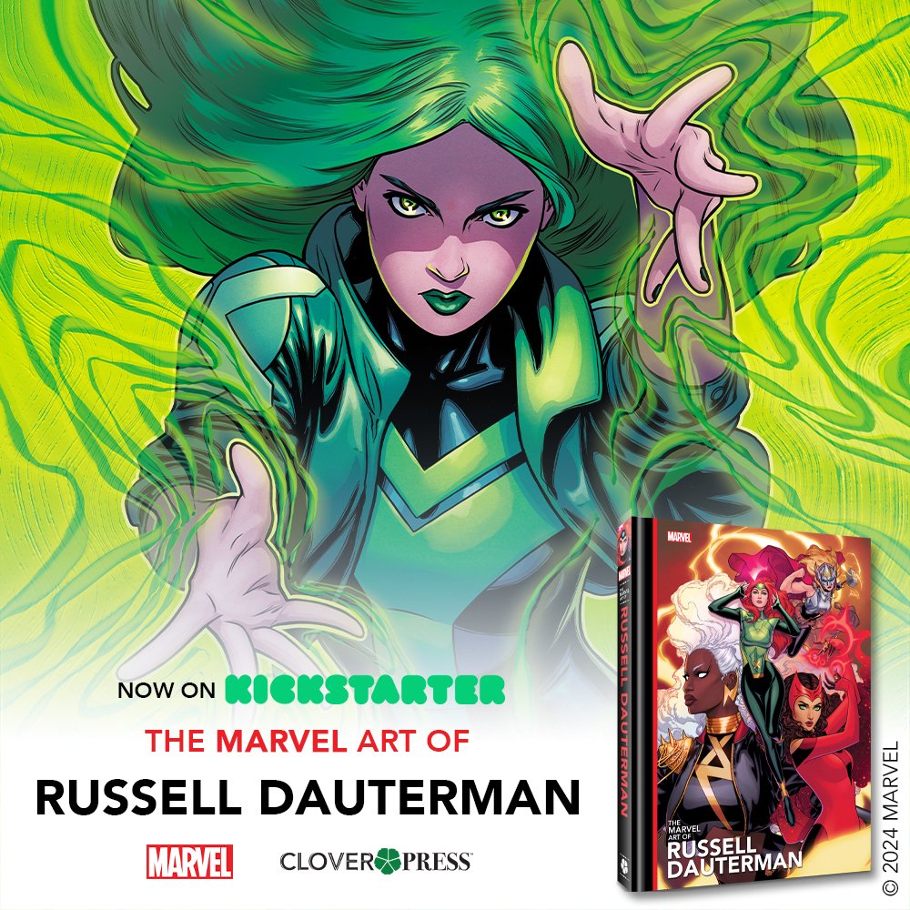 Who loves STICKERS? Head to The Marvel Art of Russell Dauterman on Kickstarter to see some fantastic Dauterman sticker designs! cloverkickstarter.com #russelldauterman #marvel #comics #marvelcomics #kickstarter #kickstarterreads #cloverpress #artbook #comicart #polaris #xmen