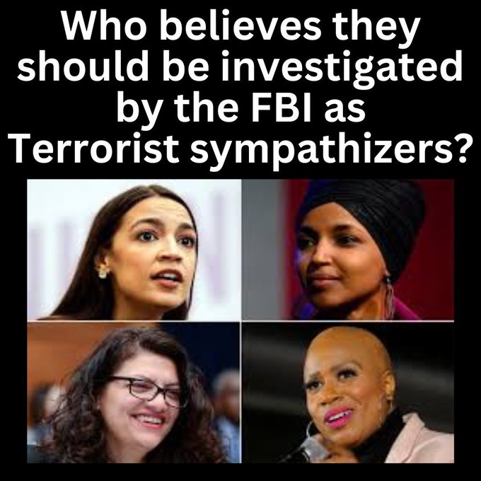 @IlhanMN Coming from a terrorist sympathizer, that's rich. You should be removed from Congress and sent back to Somalia.