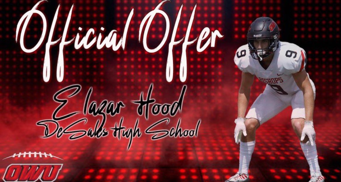 Blessed to receive an offer to play football @OWUBishopFB GO BISHOPS‼️ @CoachTomWatts @FootballSFD