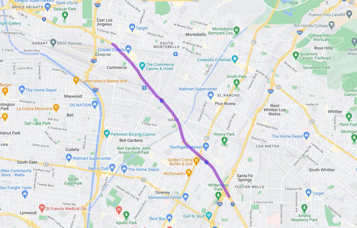 🚧TRAFFIC ADVISORY 🚧@CaltransDist7 is planning multiple overnight closures on I-5 in the cities of Commerce, Downey and Santa Fe Springs from Monday night, May 13, through Friday morning, May 17. Check Quickmap.dot.ca.gov for updates. Details 👇