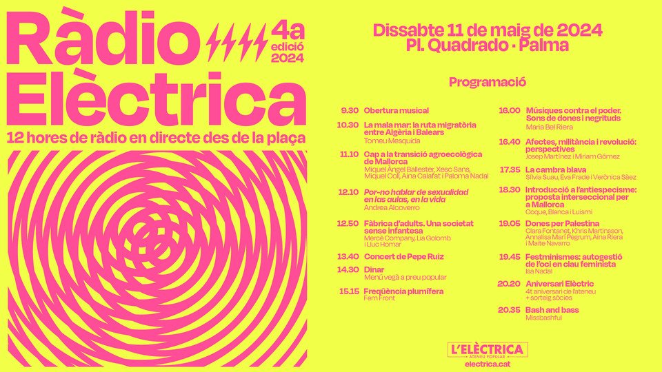 📻⚡ Si no sou a Ciutat i vos ve de gust sintonitzar. 4ª Edició @l_electrica #RàdioElèctrica electrica.cat