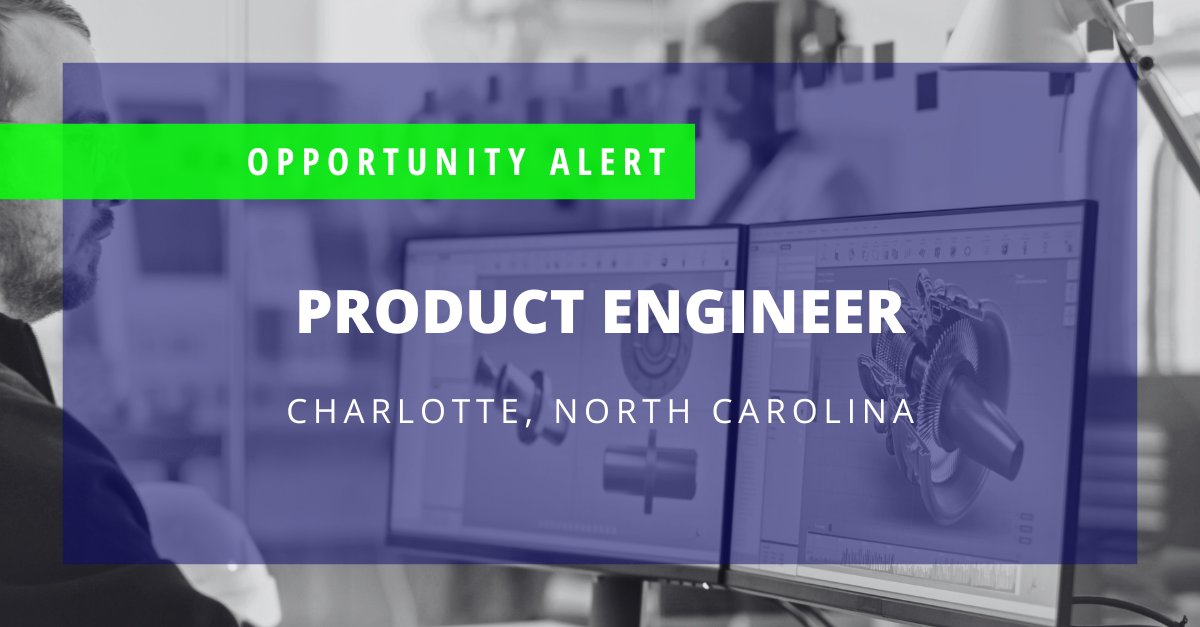 Product Engineer Opportunity! To learn more and apply, click here: linkedin.com/jobs/view/3910… #engineeringjobs #charlottejobs #charlotteengineeringjobs #productengineer