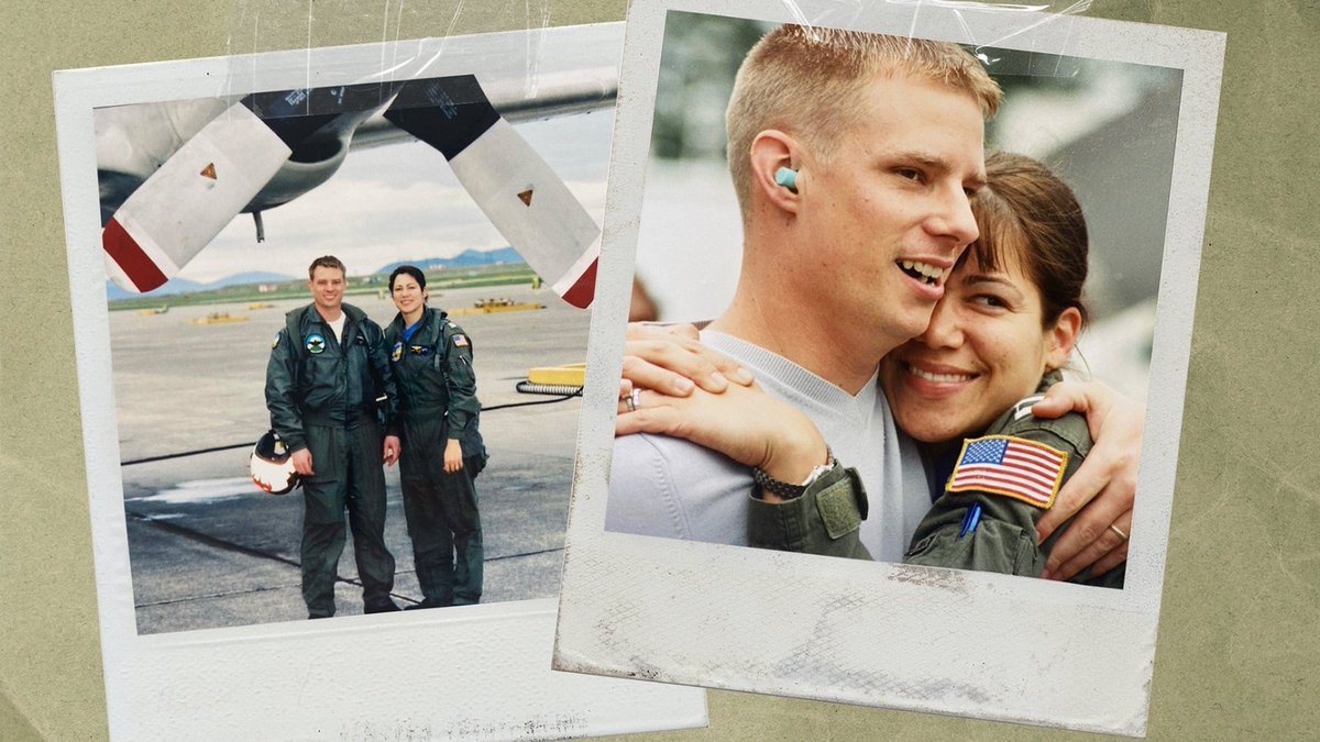 💖 Show your love for military spouses! 💖 @USNavy Aviators Chris and Angie Baker leaned on each other both during service and afterwards as they transitioned to civilian life. Learn more about their story: bit.ly/3Uvyn3b #MilitarySpouseAppreciationDay