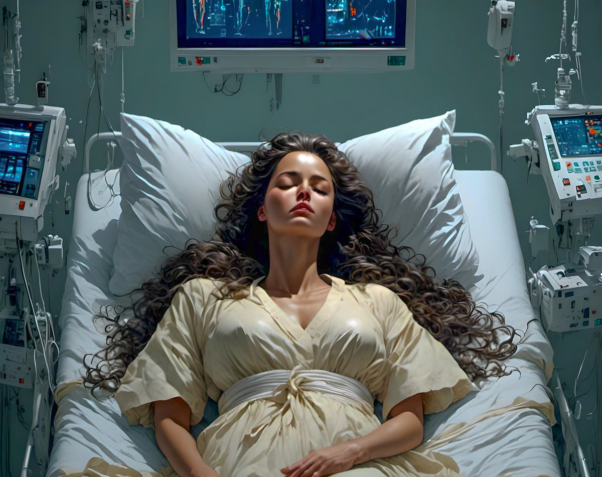 DavidPahor's tweet photo. #vss365 #archae #scififri #OneSentence #scifi (100 wds)
As she floats in the deep well of misty lake water, she dreams of lying unconscious in a primitive medical facility on a mission planet while finessing the globular, lobed and rectangular specks enfolding her into miraculous filaments to heal the accident’s damage --
but when she hears men’s excited whispering about the blood results she surges past the clouds of bio-engineered archaea, following her rising air-bubbles, and breaks the stupor’s surface
to squint at the retreating doctors’ backs and commence oxygenating her muscles for the sprint down the corridor before the hospital muscle arrives with restraints for the alien.