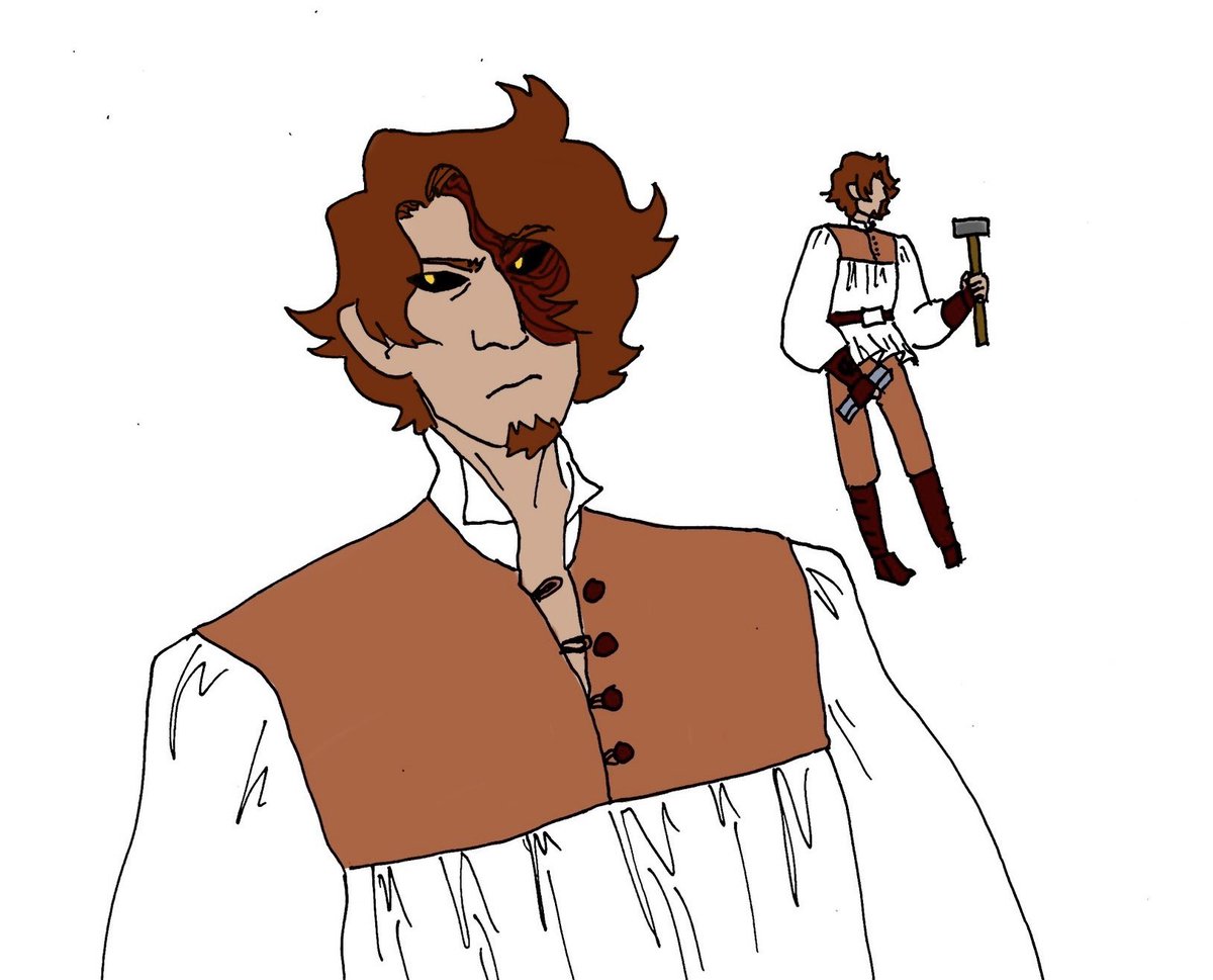 olliegrinding's tweet photo. I just think he’s neat. Human-ish Solar in some medieval universe somewhere… Probably a blacksmith.
#sunandmoonshow #sams #solarfanart #samssolar https://t.co/uEz1q8xedq