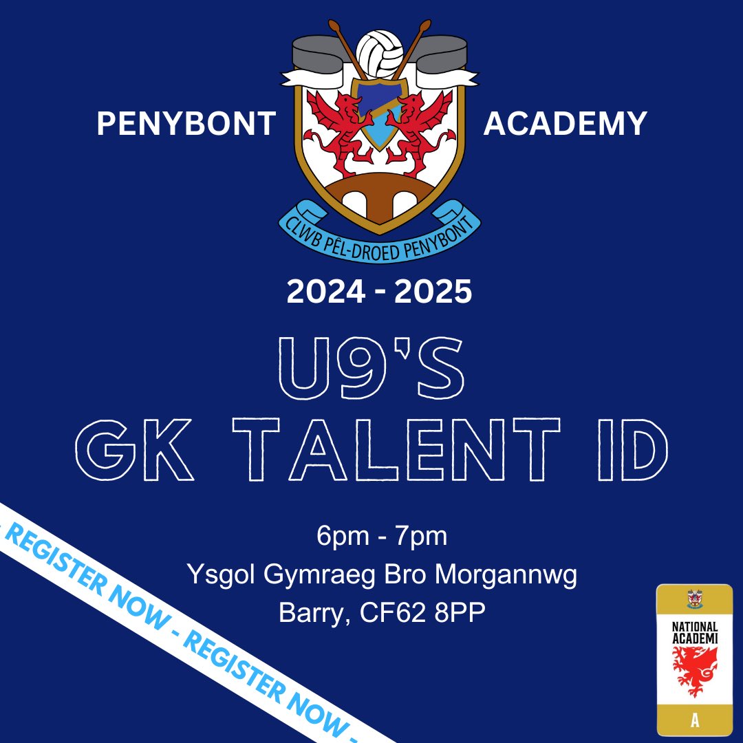 ⚽️ 24/25 GK Talent ID ⚽️

We are pleased to announce that we will be holding a Talent ID for our U9 academy team 24/25 on the 20th May

Please register via the below link to attend our trials. 

forms.gle/FzZEPJrjHnpnhP…