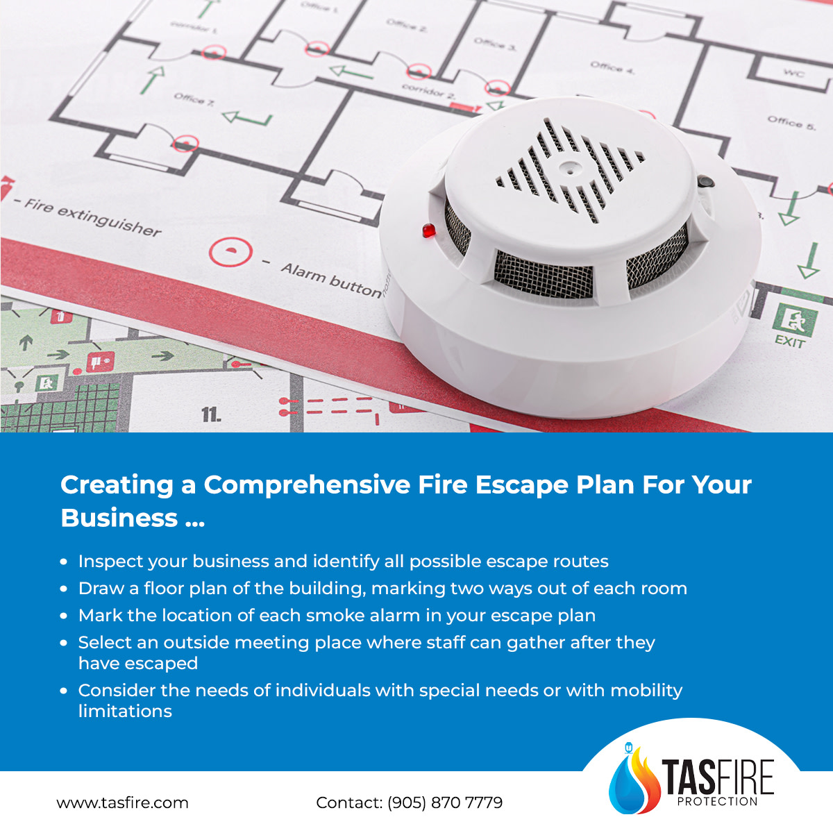 TAS Fire - Creating a Comprehensive Fire Escape Plan For Your Business
LEARN MORE... tasfire.com/creating-a-com…

#fireprotection #fireservices #fireprotectionservices #firesuppression #firealarms #sprinklersystems #fireextinguishers