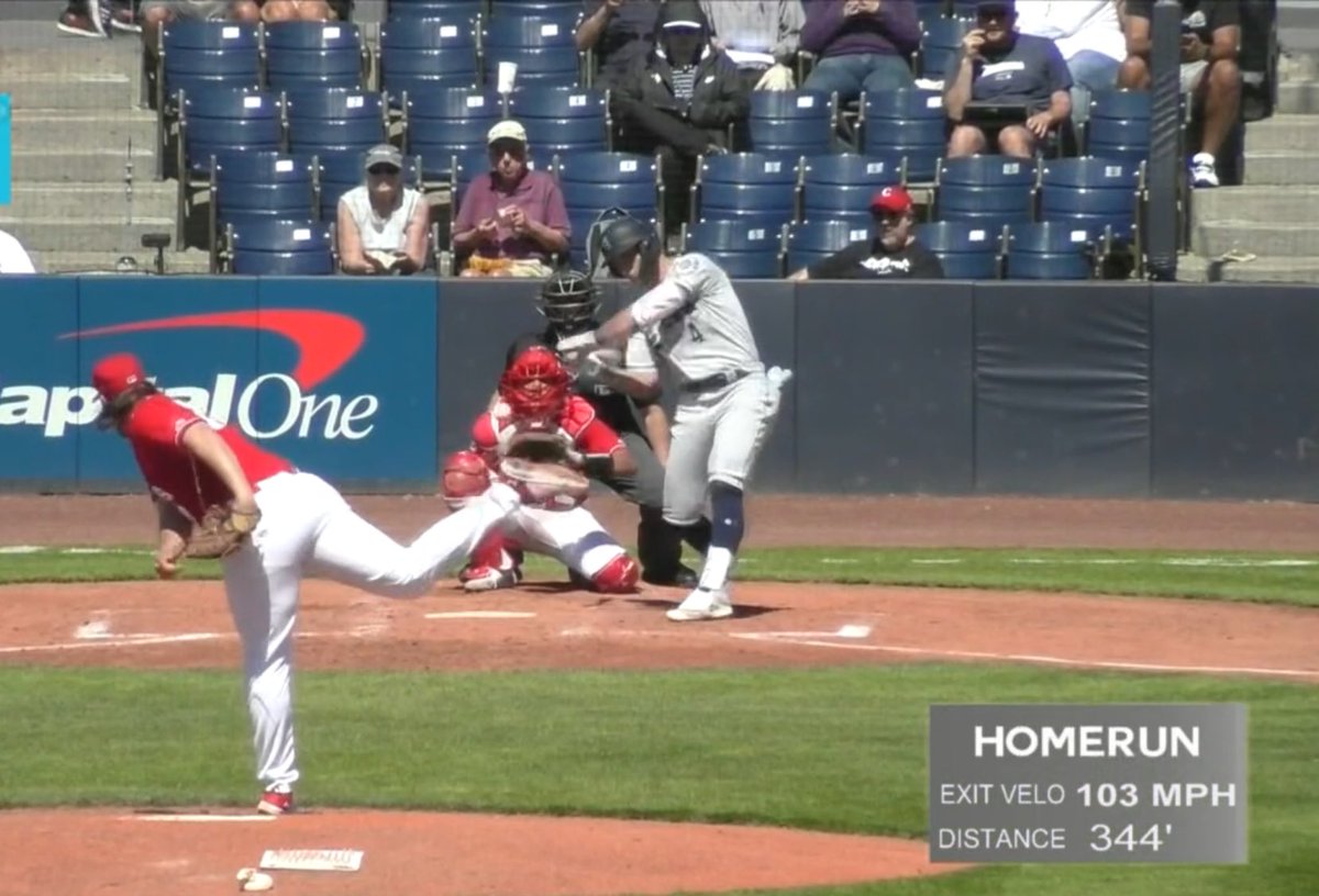 SUNDSTROM 344” HR 💣 
Frogs up 3-1
#FORTHENORTHWEST 
#Ks4Cs

@AquaSoxRadio @EverettAquaSox @MiLBMariners @Mariners @ProspectInsider @stevewillits @MsPlayerDev @LookoutLanding @SeattleSportsU

#GoFrogs #TridentsUp                              #HowBoutThemFrogs #AquaSox #Everett