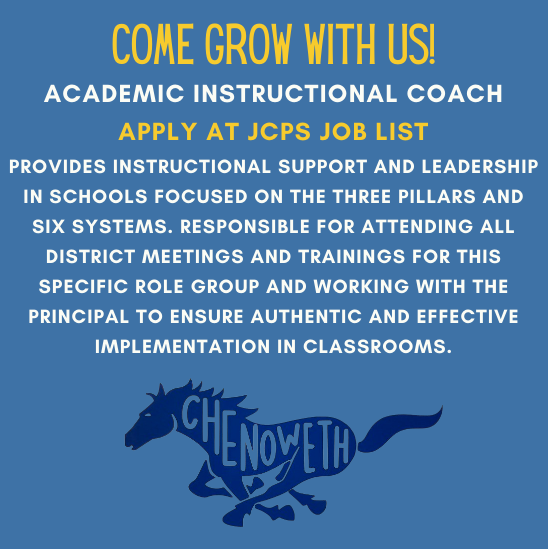 Come GROW with us! Academic Instructional Coach opening. applitrack.com/jefferson/onli…