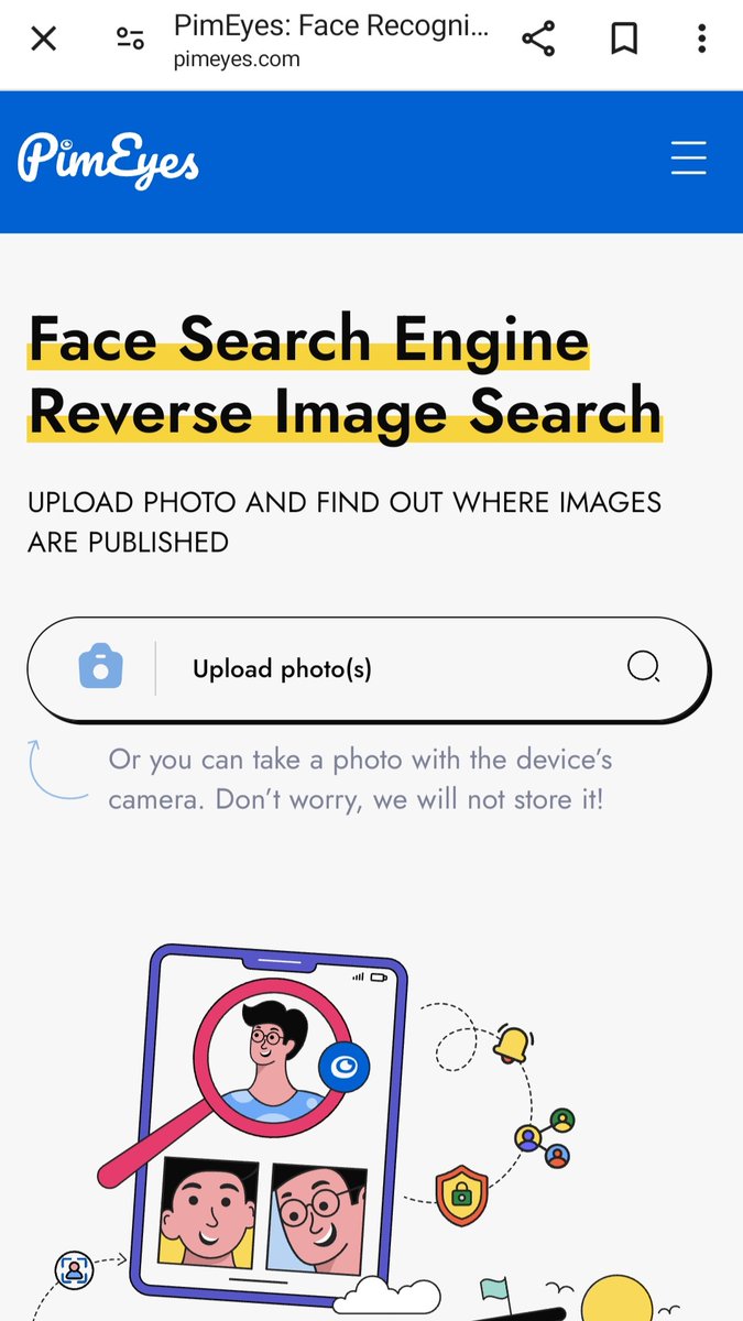 Just a reminder that your face is now easily searchable, so you're not anonymous on this app if you face reveal.