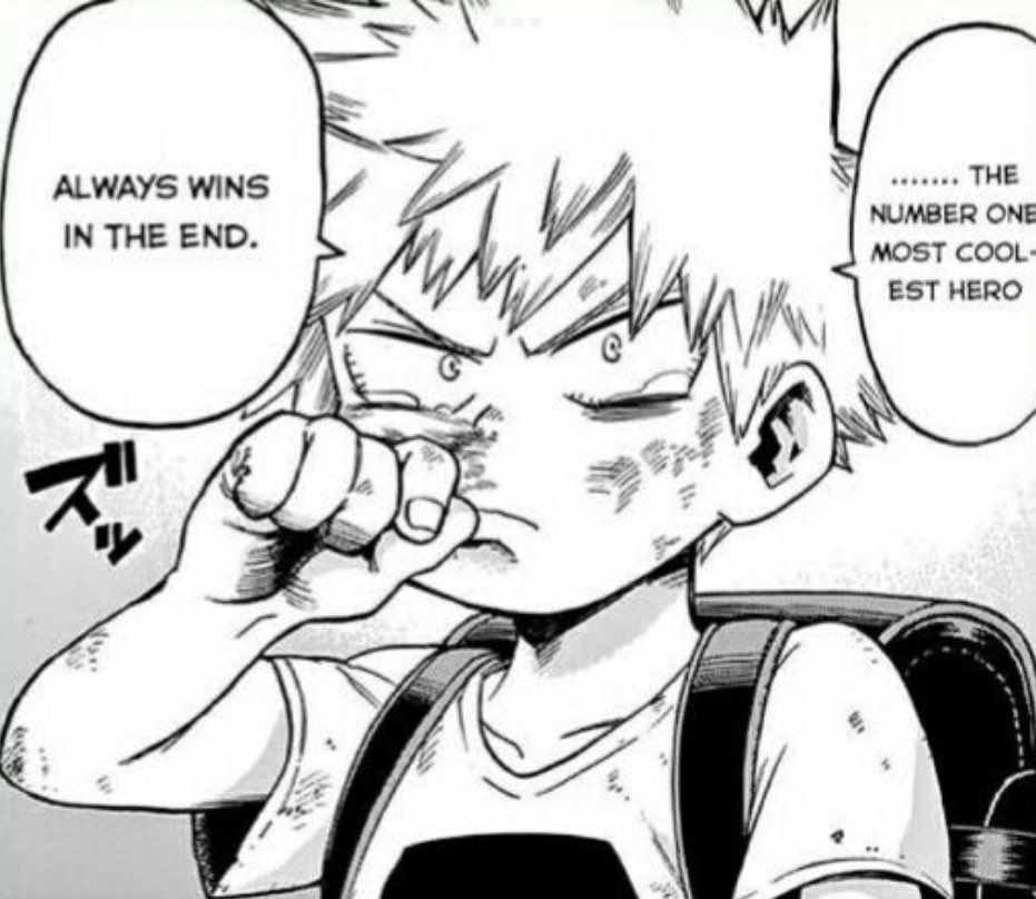 Thinking about how baby Kacchan used to get picked on and bruised by older children before developing a quirk but he CLAPPED them all. Like yes you're amazing.