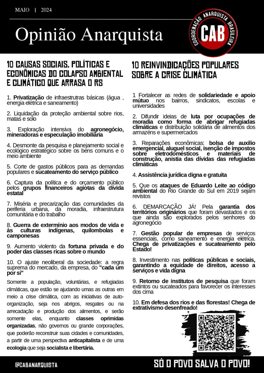 cabanarquista_'s tweet image. RIO GRANDE DO SUL

Produzimos o Opinião Anarquista para distribuição.