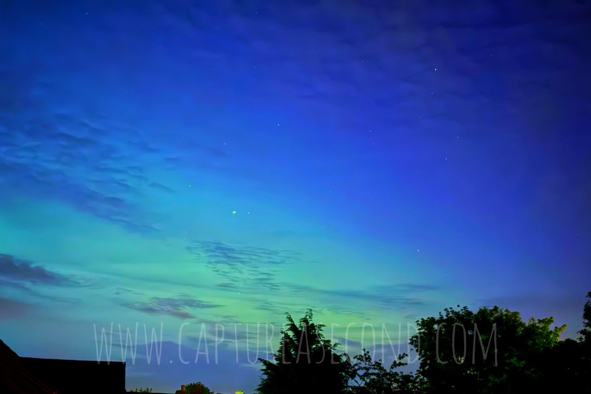 The Northern Lights this evening. #NorthernLights #lincolnshire #thesky #nature #captureasecond