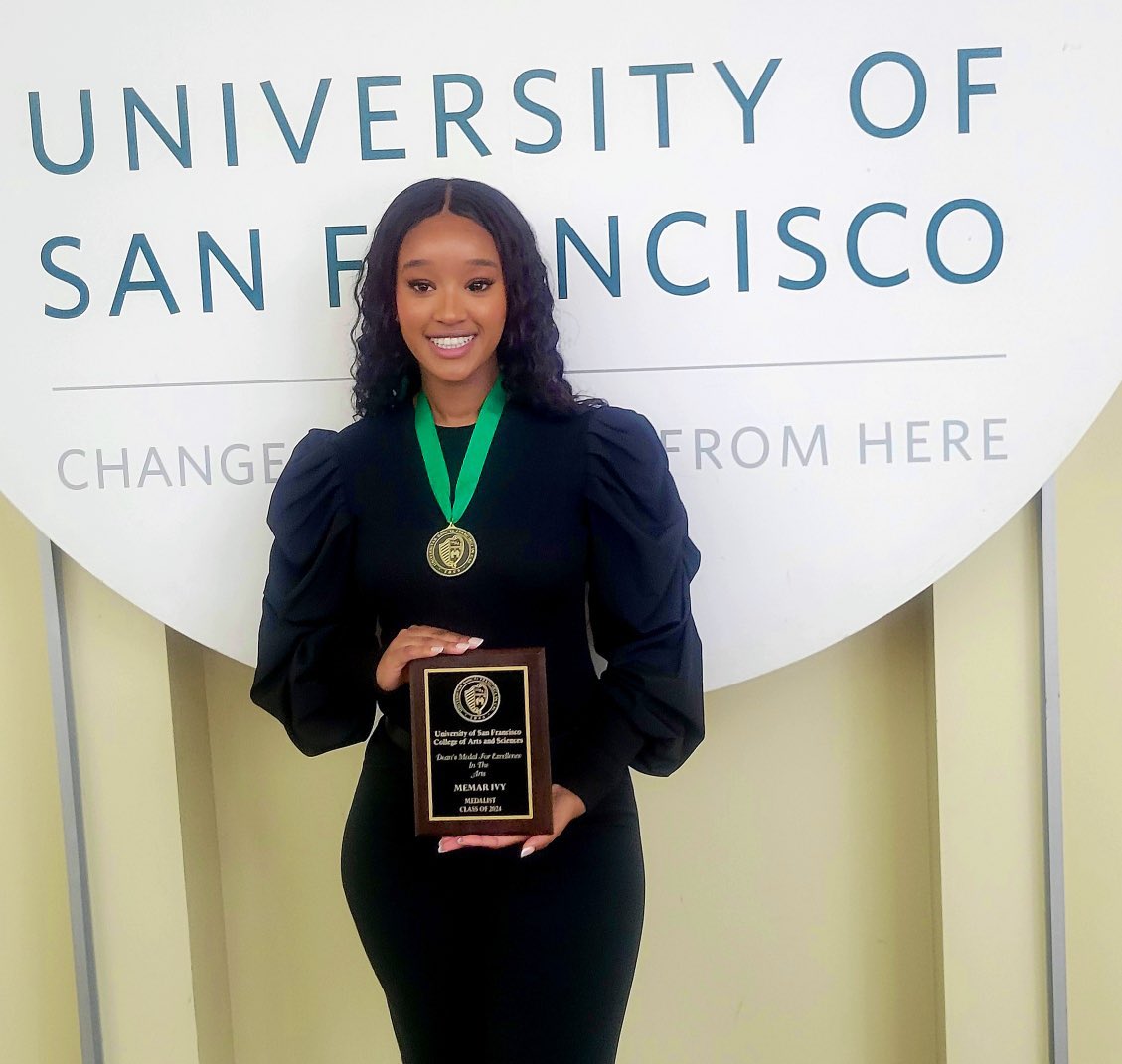 Celebrating my sister, Memar, for being awarded the highest @usfca 2024 Graduation Class honor - The Dean’s Medal. I’m bursting with pride and can’t wait to see where she takes her integrity, grit, love and wisdom next. Love her dearly! 🫶