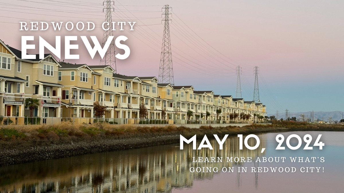 Happy Friday Redwood City! Check out the latest edition of eNews! 📰 

Read it here ➡️ conta.cc/4bobqFY

Sign up to receive the weekly newsletter straight to your inbox here ➡️ redwoodcity.org/newsletters 

#RedwoodCity