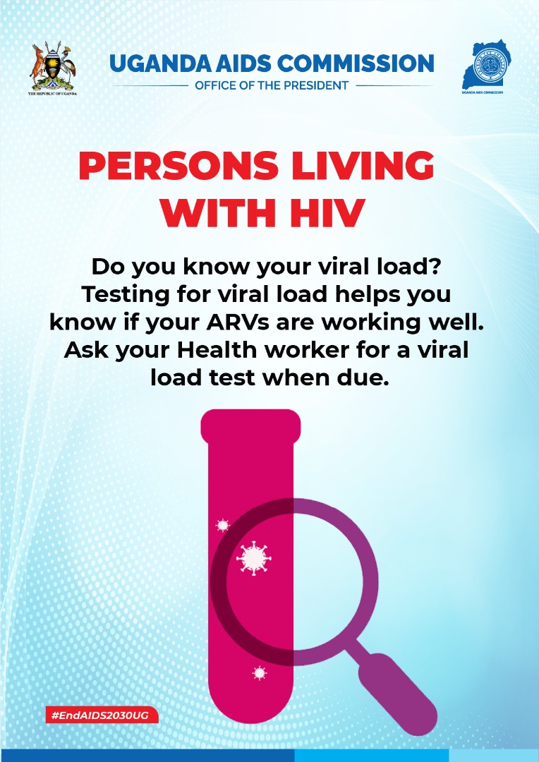 By measuring the amount of HIV in the blood, healthcare providers can assess how well the antiretroviral therapy is working. Maintaining a low viral load is essential for managing HIV & reducing risks of transmitting the virus to others. #CandleLightMemorialDay #EndAIDS2030UG