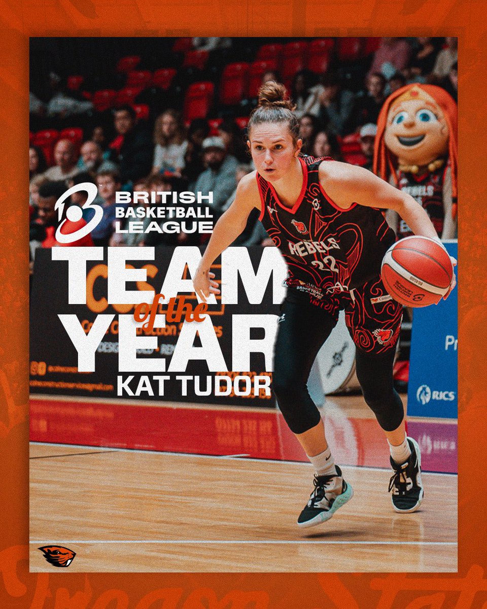 A star across the pond 🤩 @kat_tudor earned a spot on the five-woman WBBL Team of the Year! #GoBeavs x #ProBeavs