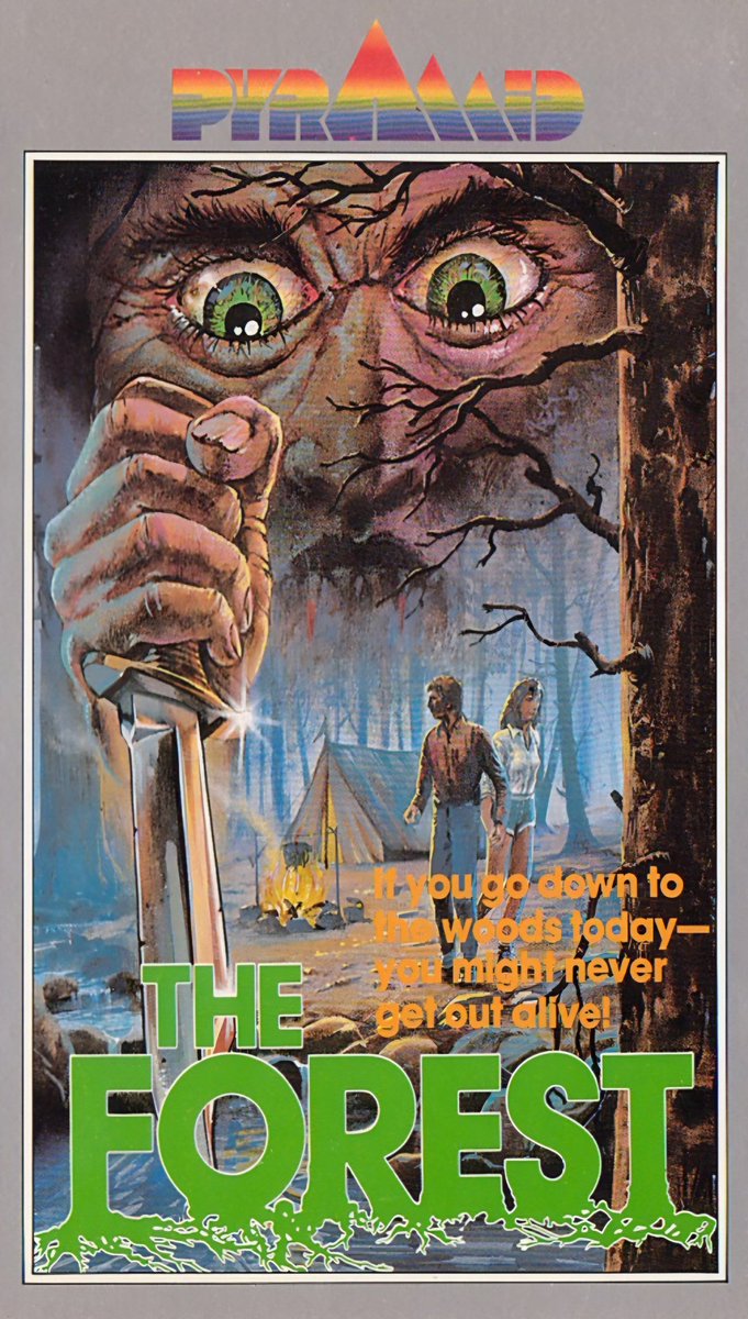 Talking taglines: 'If you go down to the woods today - you might never get out alive!' #TheForest (1982 - Dir. #DonJones)