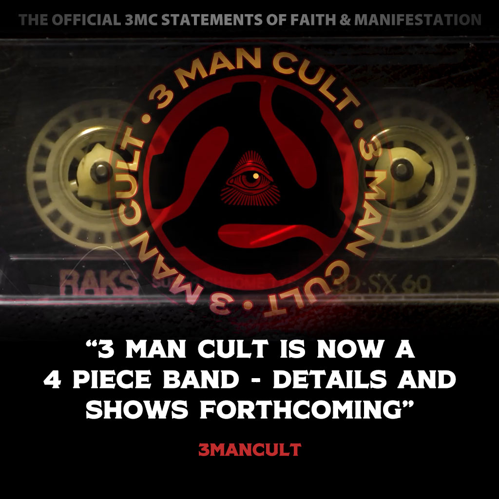 #\|/☰ are VERY excited to announce the addition of our newest member and lead guitarist for the band !!!  Keep an eye on this page for the big reveal, and find out who kicked everyone else's butt to win the position ?!?!?!? #3mancult #leadguitar #indierock #mountainmusic