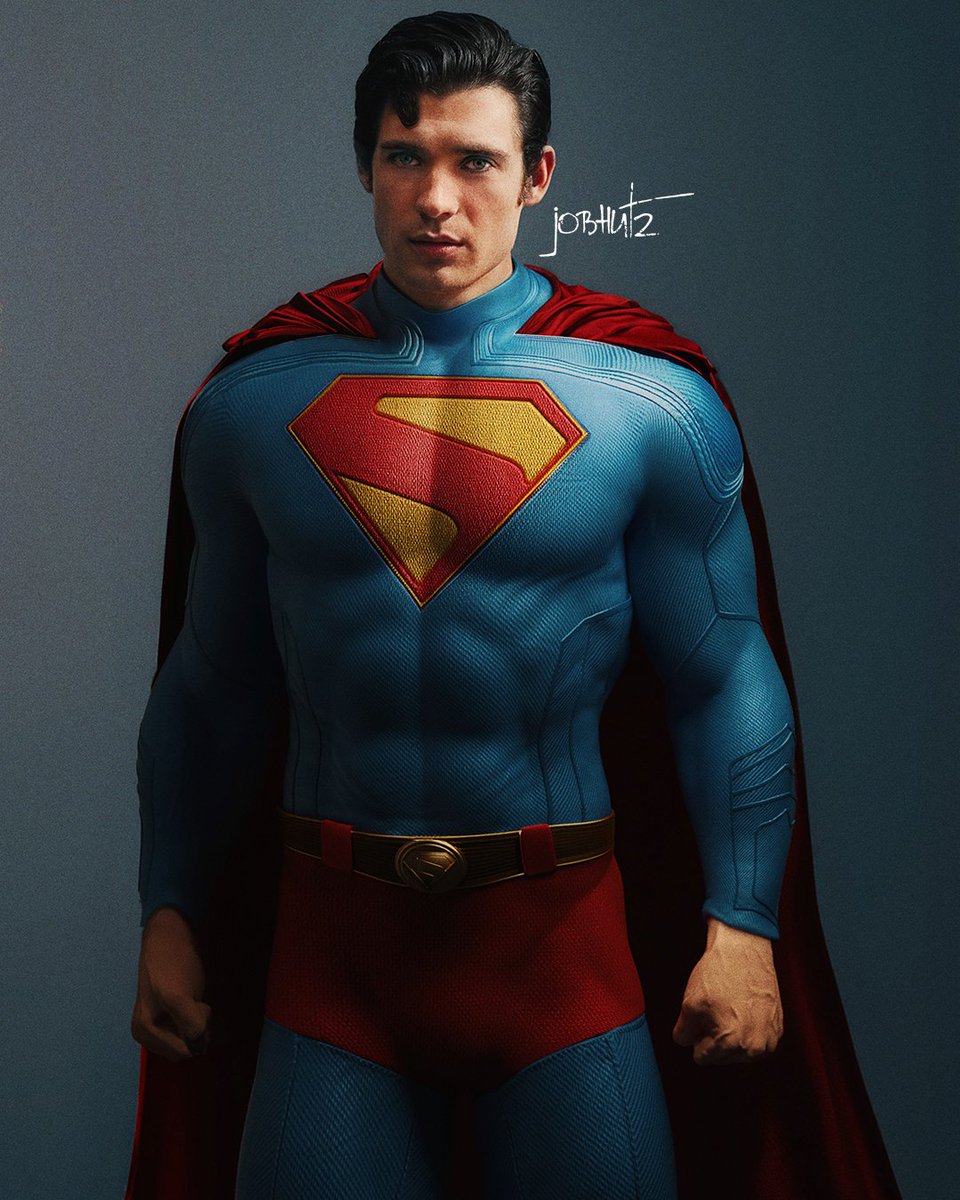 5 full days of work. My new model for @corenswet 's Superman costume after @JamesGunn  's reveal.

Hope you're all gonna like this, cause it was the hardest one to make.

#Superman #Superman2025 #DCU #DC #DetectiveComics #Comics #FanArt #ConceptArt #ConceptDesign #Concept