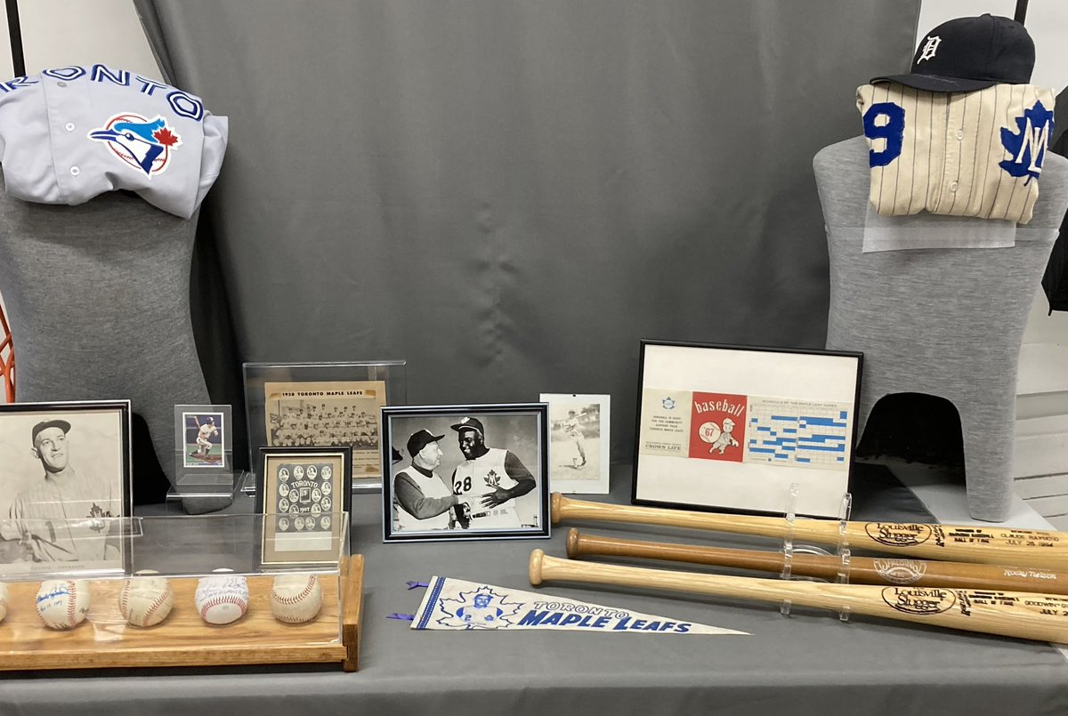 Preparing our display for the @IBLMapleLeafs home opener on Sunday at Christie Pits. Historic display Merchandise Giveaways Trivia Kids activities Come visit our display and learn more about the Hall of Fame! @IBL1919