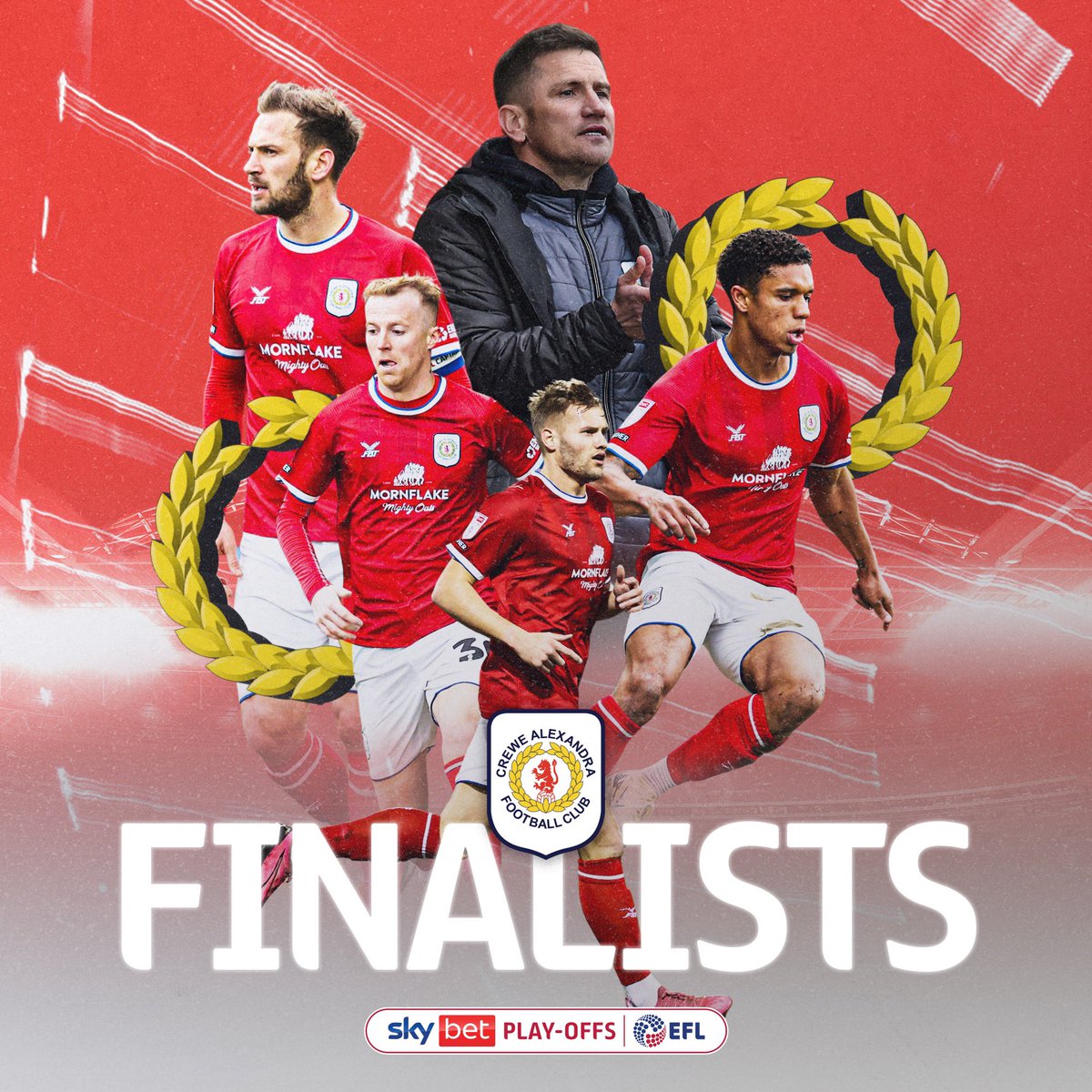 🙌 <a href="/crewealexfc/">Crewe Alexandra</a> are Wembley bound!

#EFLPlayOffs | #StepUp