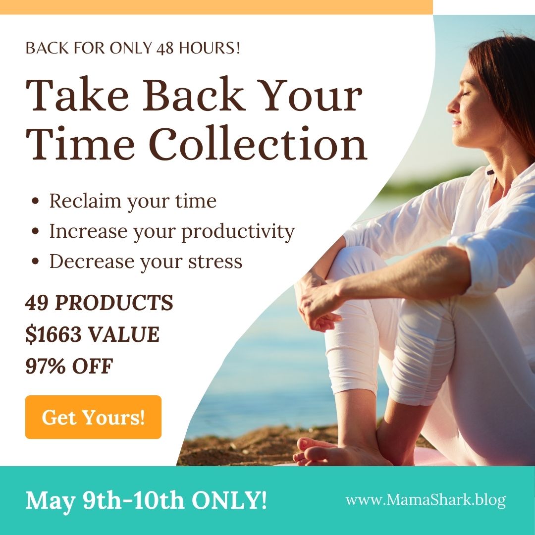 Tired of feeling like a one-woman circus? 🎪  The Take Back Your Time Collection is HERE with planners, organizers & more. 

It's your 48-hour sanity shortcut! 

ENDS TONIGHT! mamashark.blog/the-take-back-…

#momhacks #flashsale