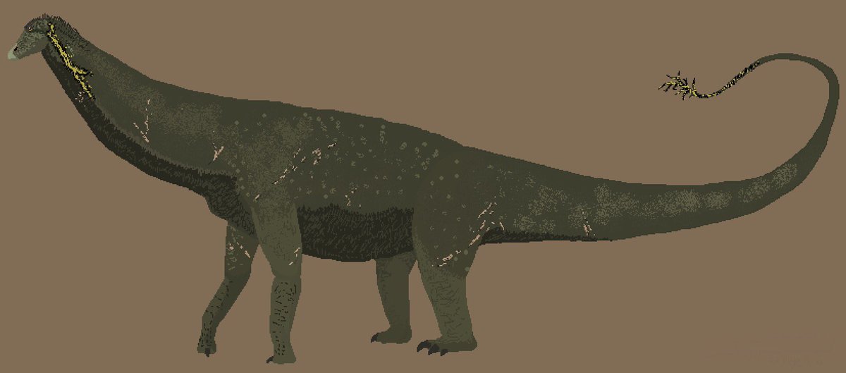 I don’t do as many honest attempts palaeoart as I wish I did, but every once in a while I find time to draw something I like enough to tweet. Behold: the mighty nondescript apatosaurine! Sauropod experts, please critique thoroughly.