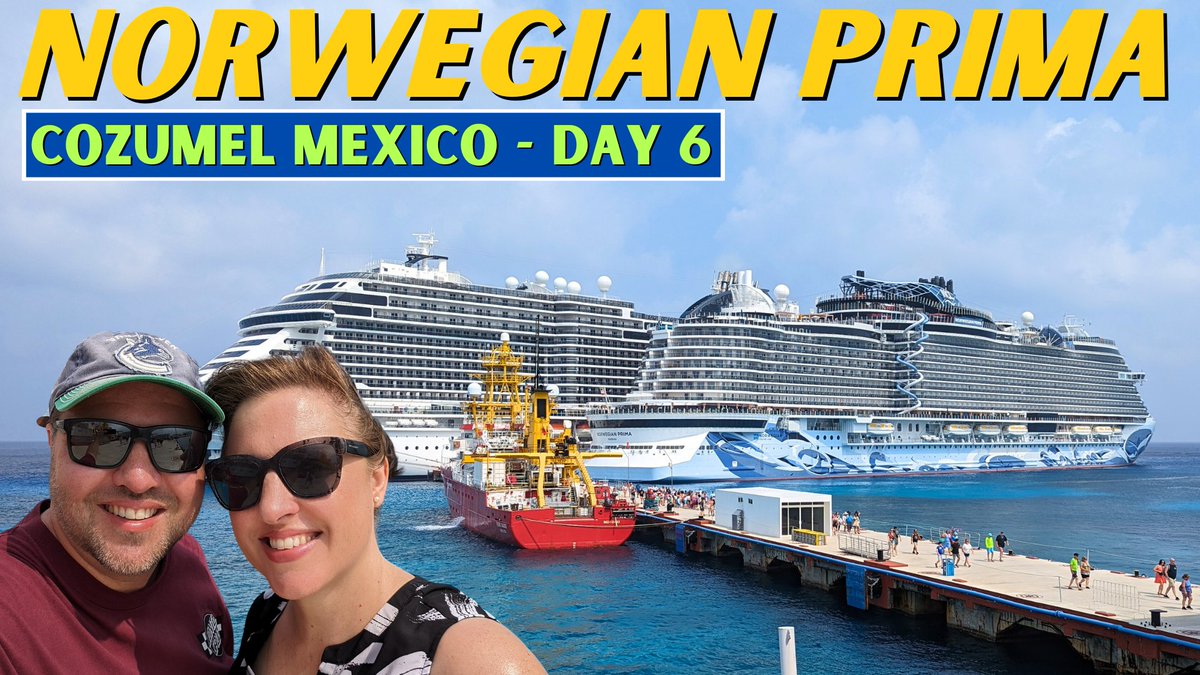 Norwegian Prima Caribbean Cruise: Cozumel Mexico ☀️🌴 (Day 6 VLOG) youtu.be/L6cZ1KY433c?si… via @YouTube #cozumel #cruiselikeanorwegian #norwegianprima #nclprima @CruiseNorwegian