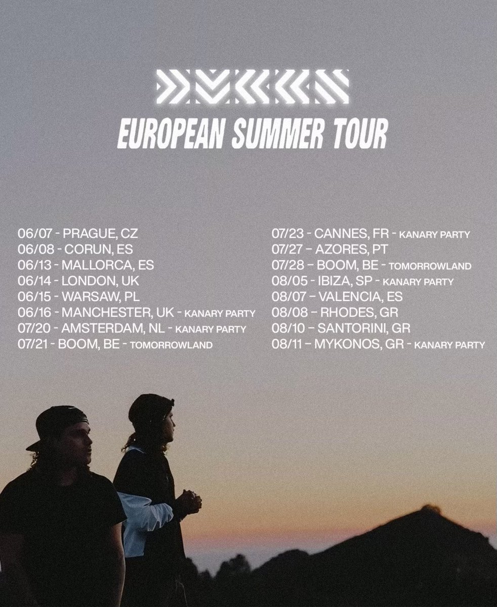 DVBBS EUROPEAN SUMMER TOUR 🚀