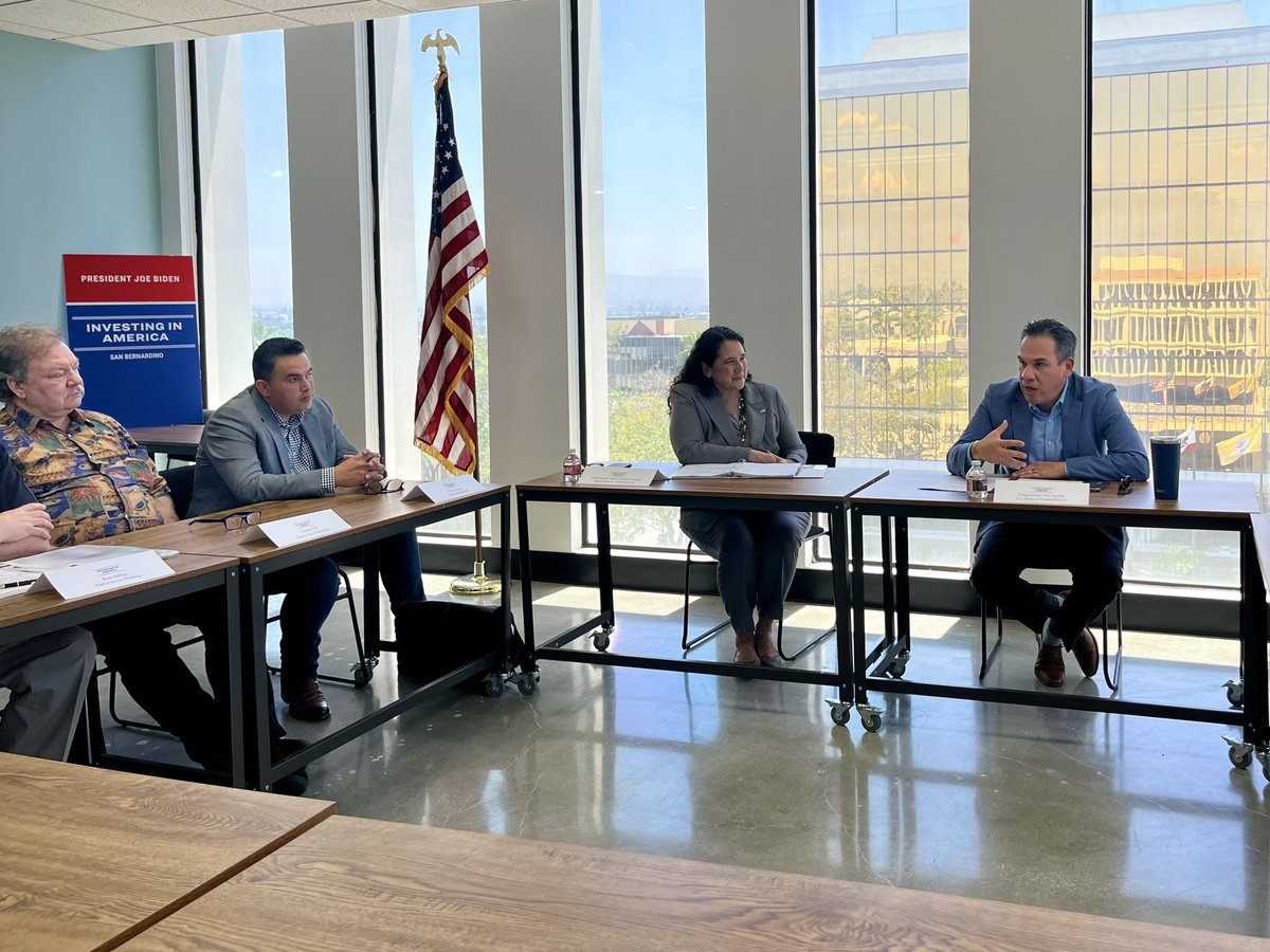 We’re in the midst of a historic Small Business Boom with a record 17.5 million new business applications filed under the Biden-Harris Administration. I joined <a href="/RepPeteAguilar/">Rep. Pete Aguilar</a> to meet with local #smallbiz owners and leaders to discuss ways we can continue to support them.