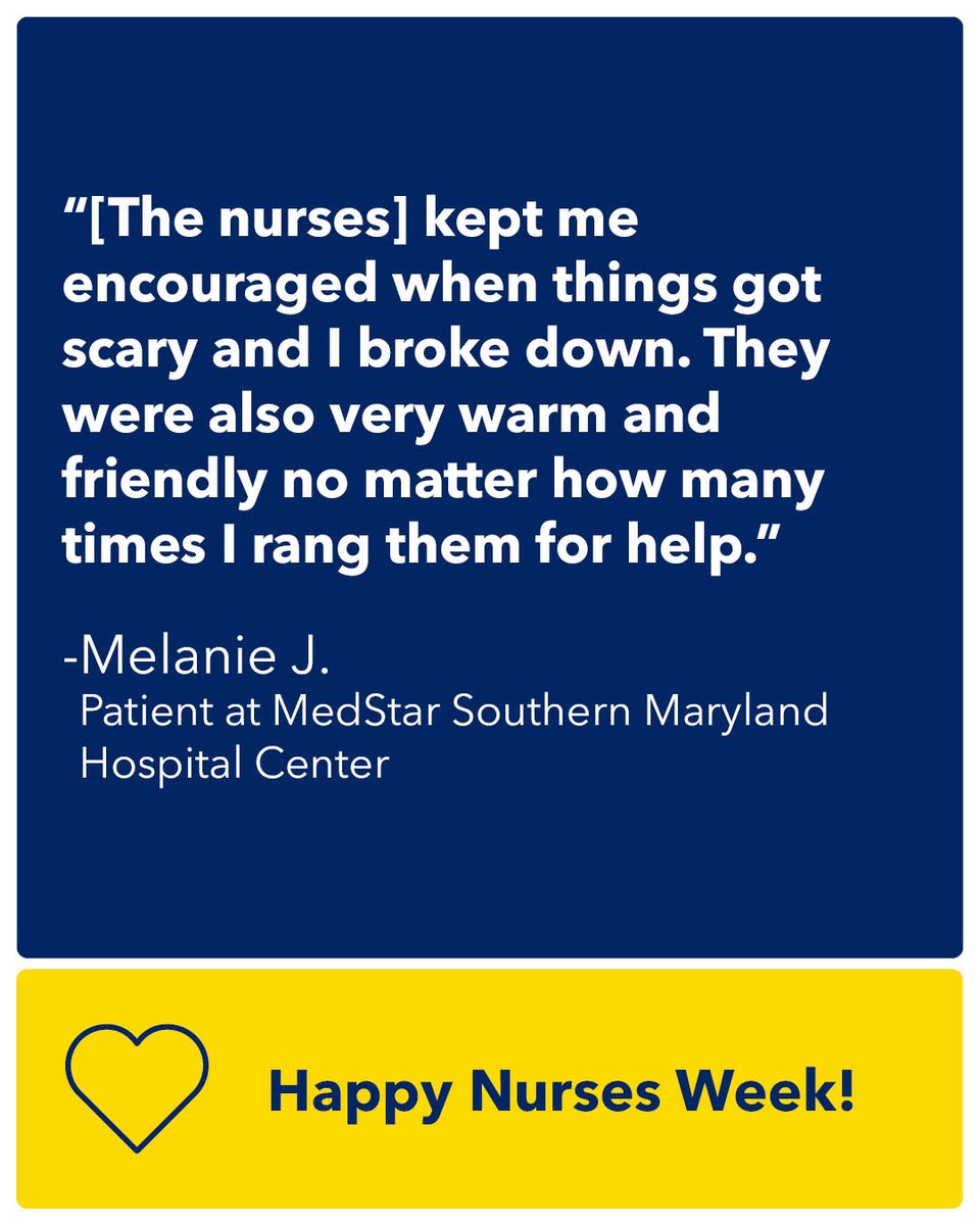 Not only do our nurses provide our patients with high-quality care, but they bring them the mental and emotional support that’s needed to get through the most difficult times. Thank you, nurses. #NursesWeek