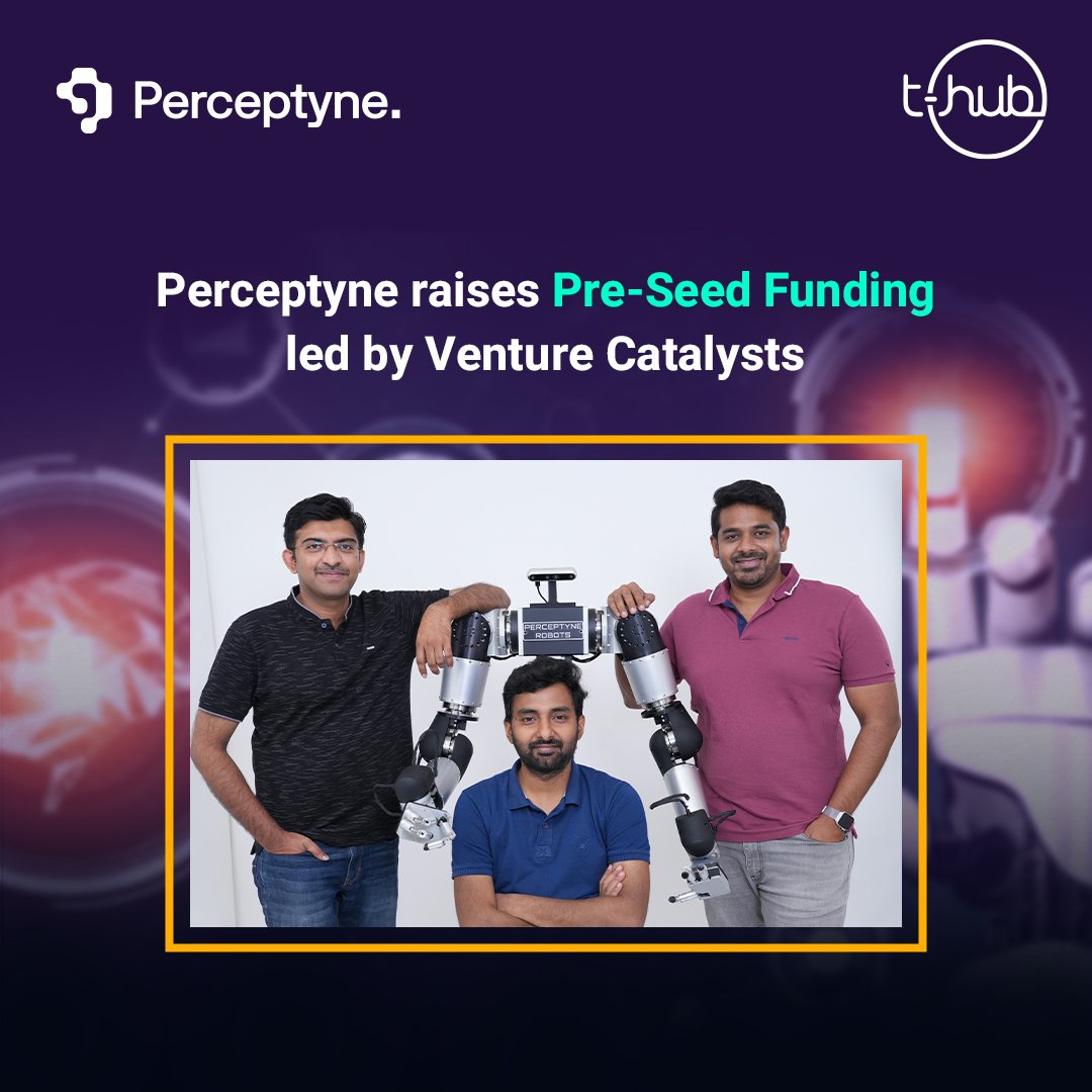 T-Hub's SISF portfolio #startup, Perceptyne has achieved a significant milestone by closing their Pre-Seed #Funding Round, which was led by Venture Catalysts++ | India's 1st Multi-Stage VC.
