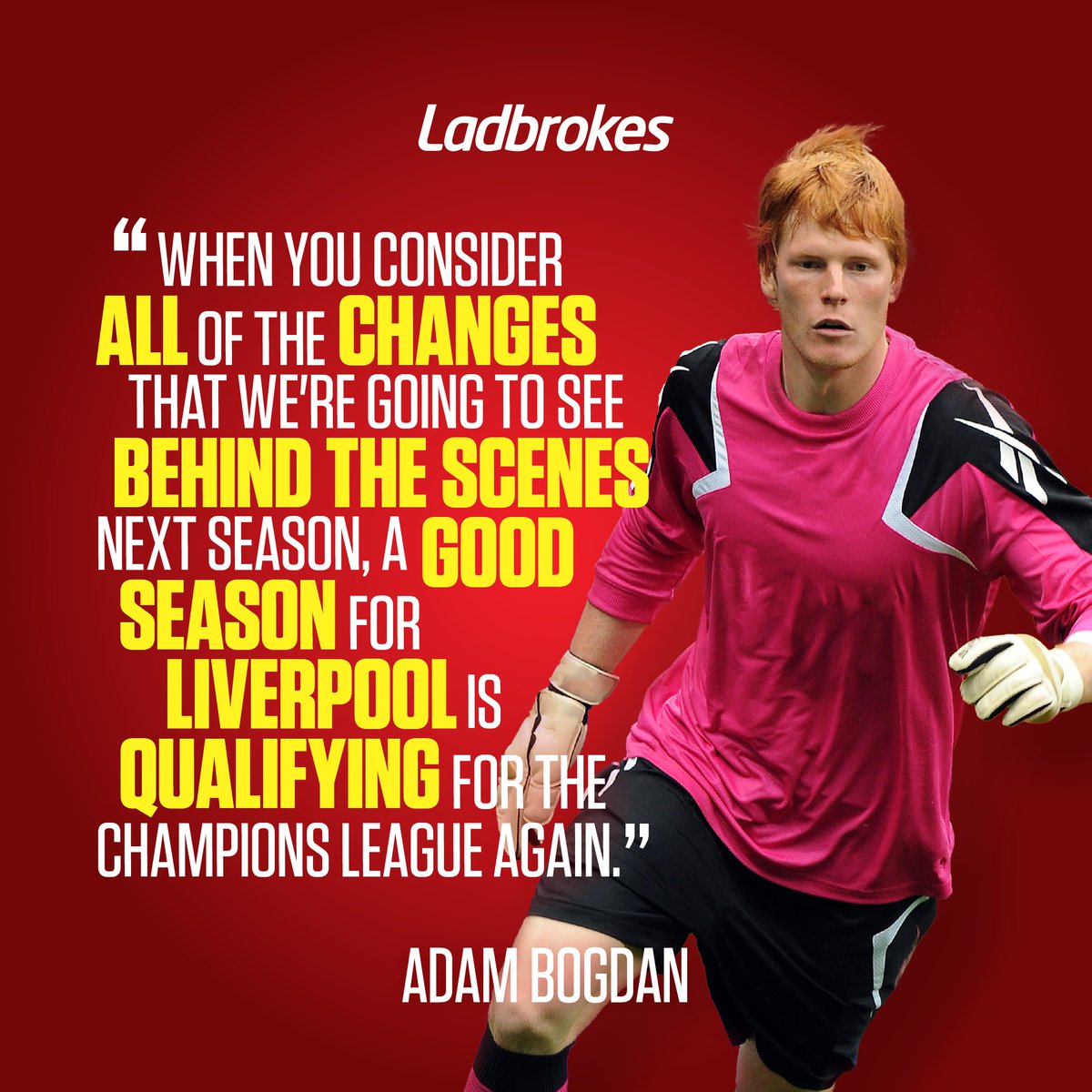 Should Liverpool be satisfied with a top four finish next season? Or should they be aiming higher? #Ladbrokes