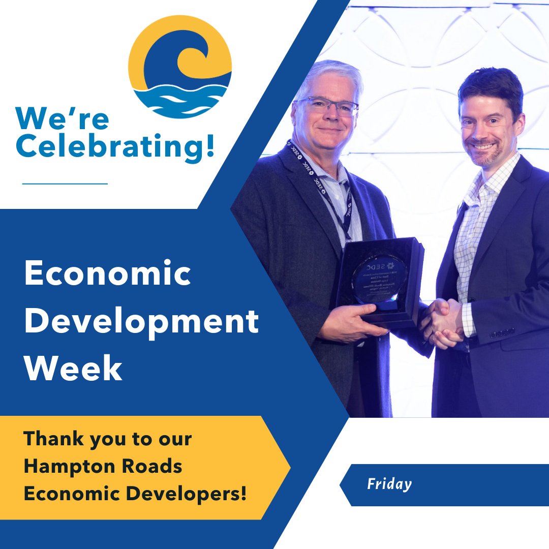 HRVA_Alliance's tweet photo. It's been a blast celebrating Economic Developers week!
Economic Developers are the architects of growth in our community, weaving strategies, attracting investments, and fostering innovation. Thank you for all you do! #EDW2024 #EconomicDevelopment #GoVEDA #CommunityBuilders https://t.co/2pSC7NduMJ