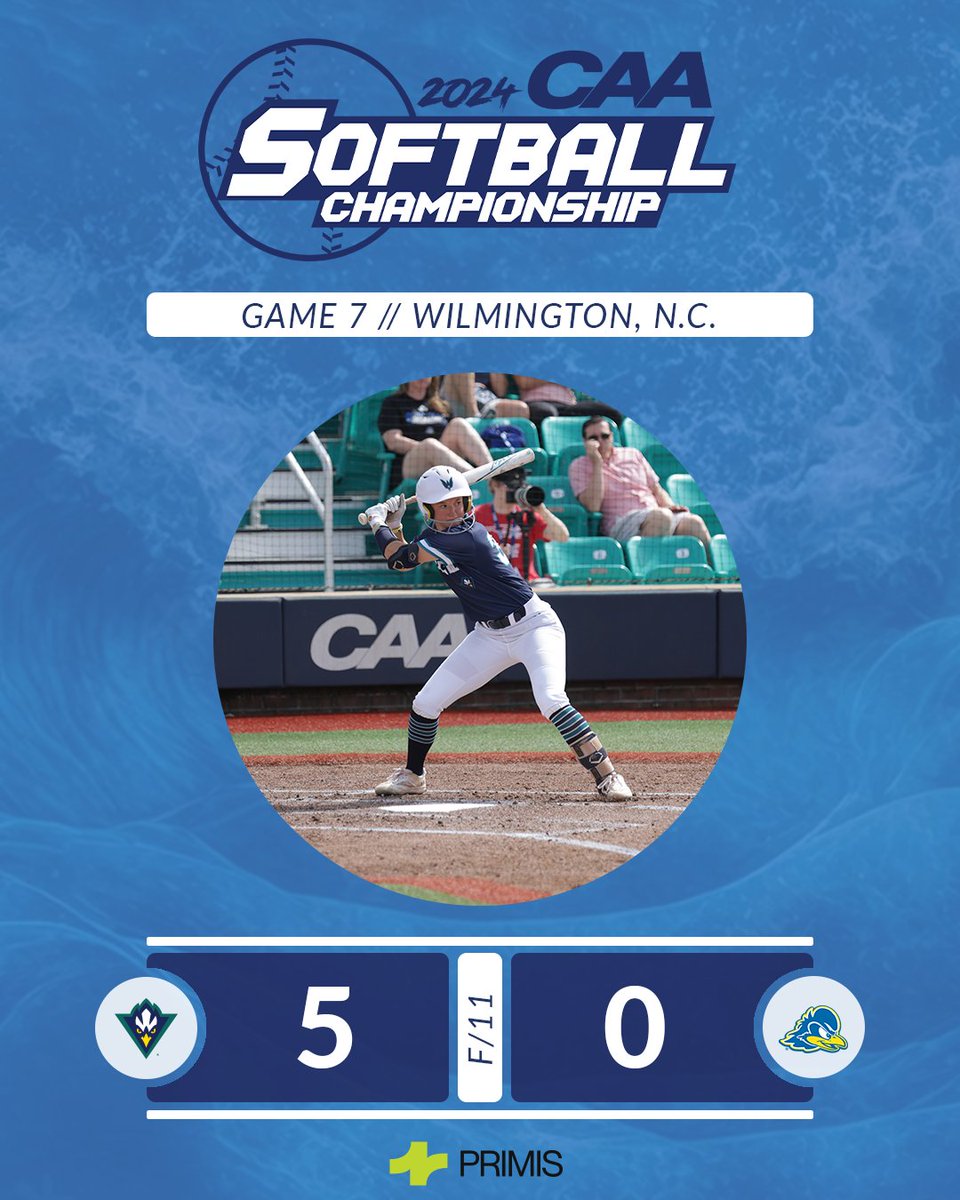 🥎 <a href="/UNCWsoftball/">UNCW Softball</a> wins it in 11!!!

The Seahawks are on to Saturday with a 5-0, 11-inning win over Delaware!

#CAASoftball