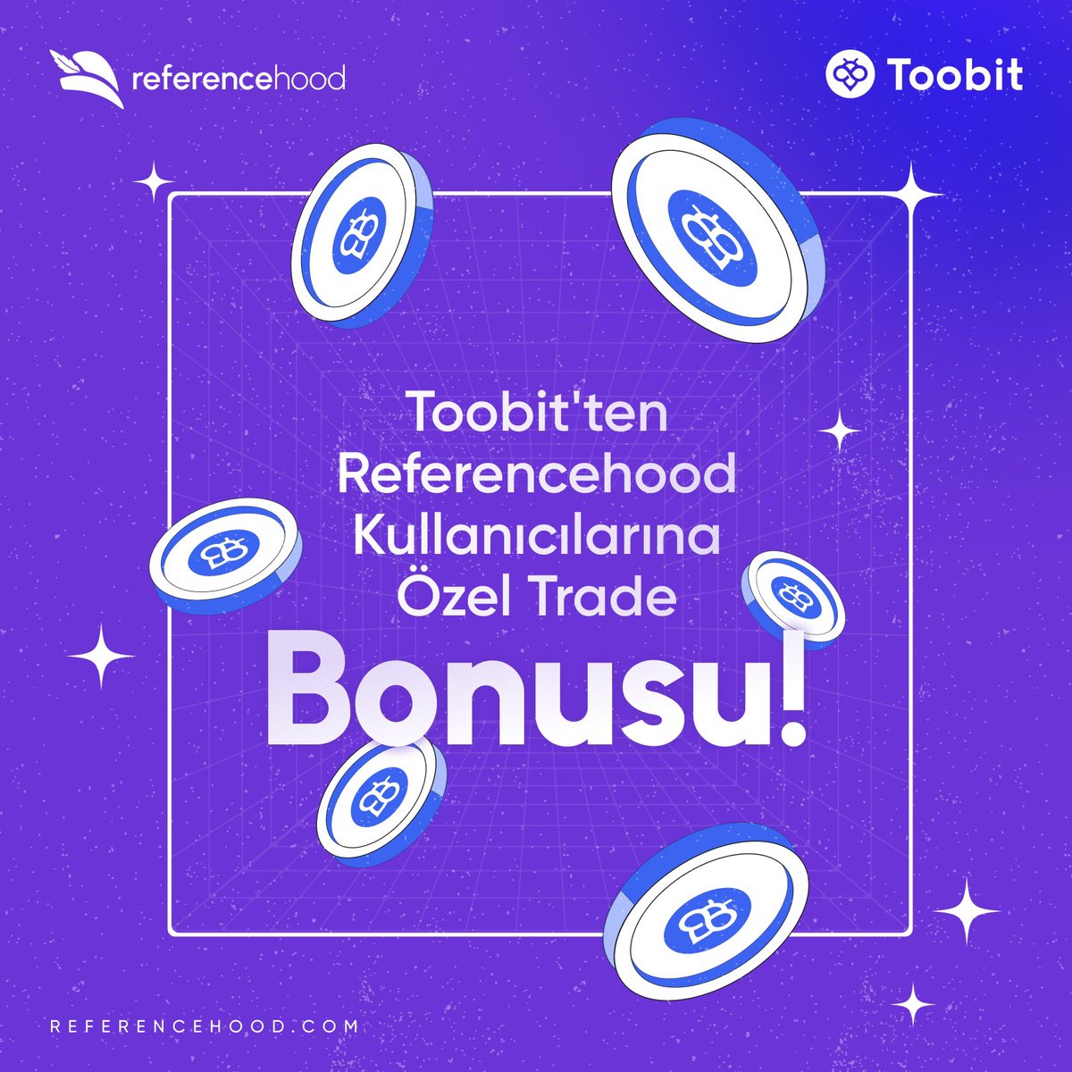 🎁 Toobit’ten Referencehood kullanıcılarına özel $200 trade bonusu! 💸🤩

Avantajlı ödülden yararlanmak için yapmanız gerekenler çok basit:

✅ Deposit işlemi yap, 3 gün hodl et deposit miktarının %10’u kadar bonus kazan!

✅ Hacim şartını tamamla bonus miktarı 2 katına çıksın!