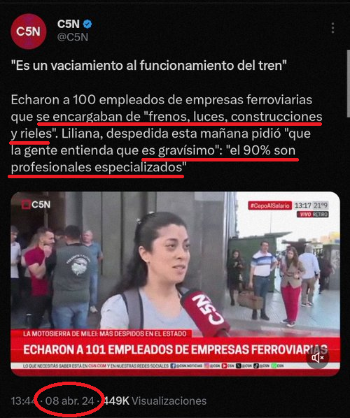 Esto pasó hace un mes. El que te diga que no tiene nada que ver con el accidente de hoy te está mintiendo descaradamente.