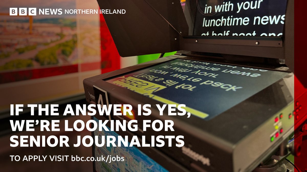 🚨Job Klaxon🚨 📷Are you an experienced senior journalist looking for a challenge? Want to work in a busy newsroom?🎤 🖊️To find out more & apply, click here: bbc.in/3yevbBt 📅Applications close Thursday 23 May 2024