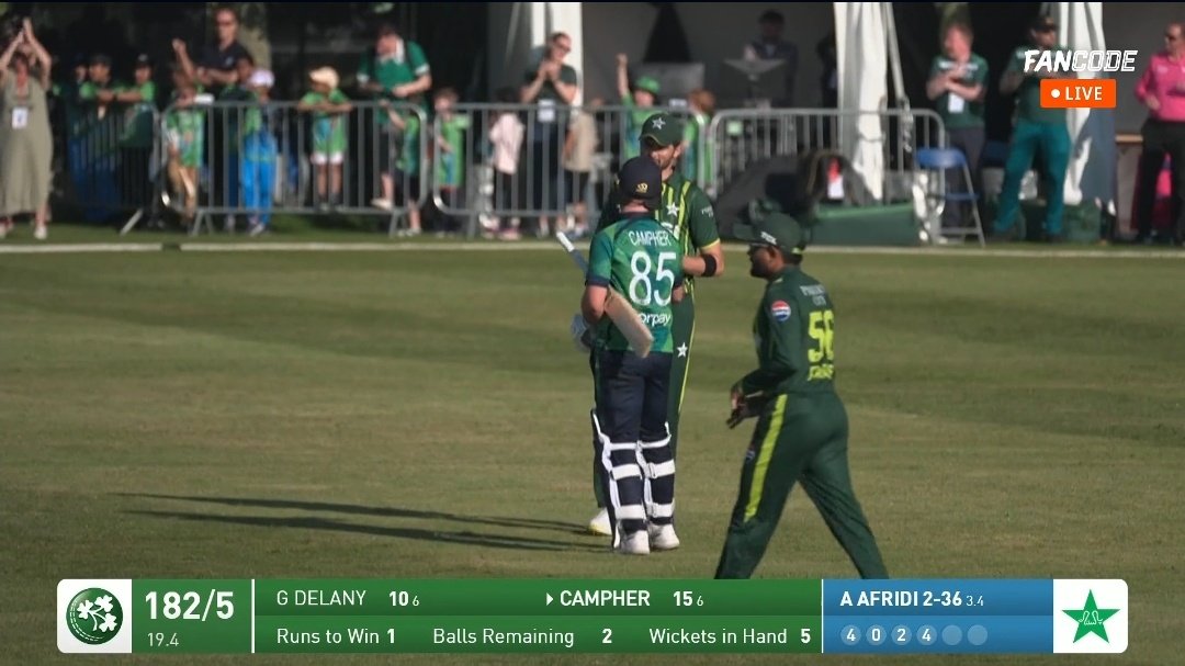 IRELAND DEFEATED PAKISTAN IN THE 1ST T20I. 🇮🇪