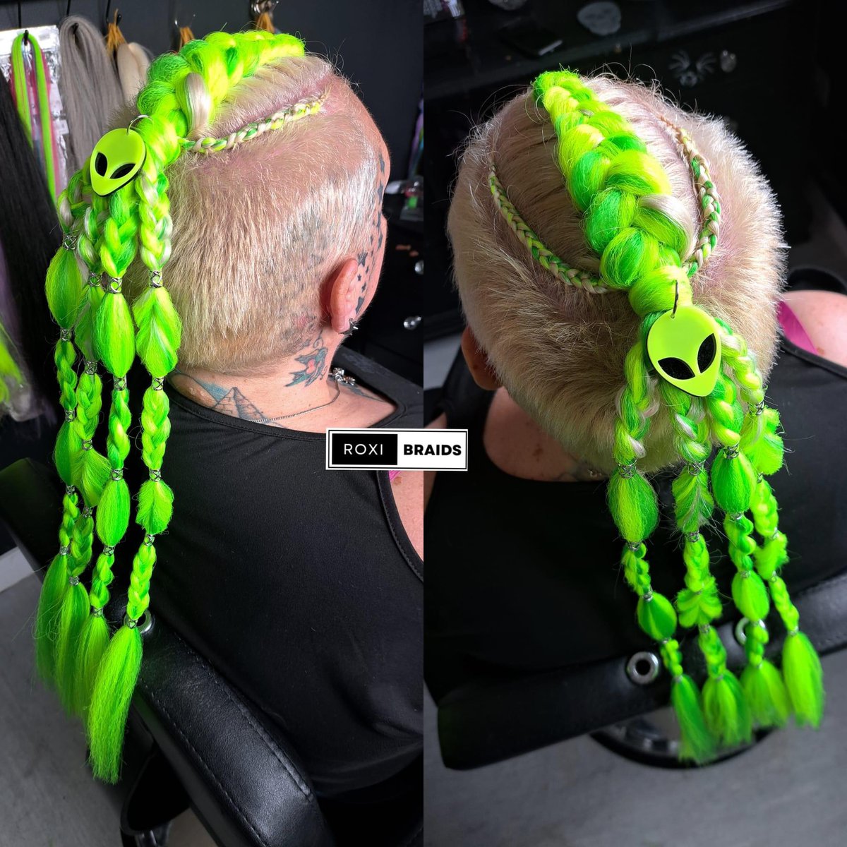 pandapoo67's tweet image. #alien hair! Love it