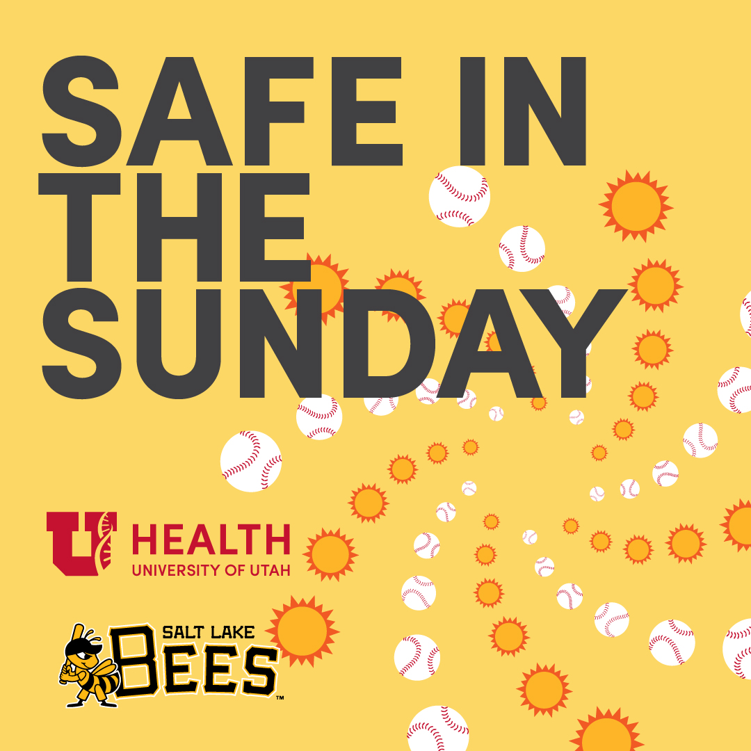 ⚾ Swing by the @UofUderm booth at the @SaltLakeBees game this Sunday to grab FREE sunscreen, hats, sunglasses, and tips for soaking up some summer fun without soaking up too many rays. See you there!😎