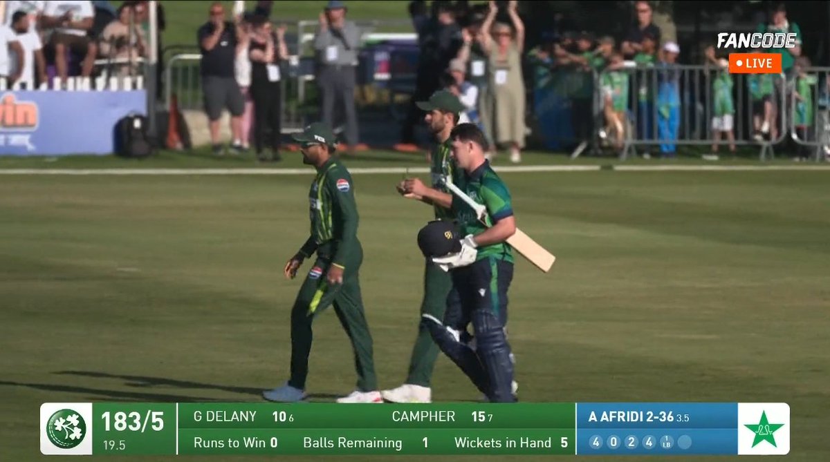 IRELAND DEFEATED PAKISTAN BY 5 WICKETS IN THE FIRST T20I...!!!

- A historic day in Ireland cricket, making a statement for the World Cup.