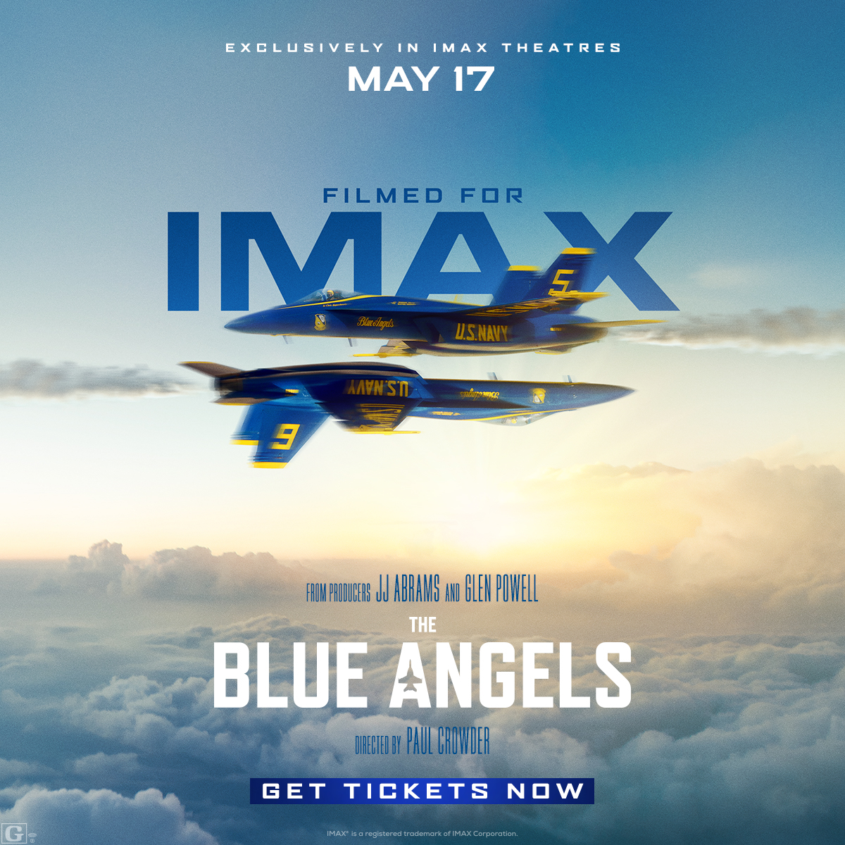 The #AirandSeaShow fun doesn't have to end this weekend. Trade in your beach chair for a theater seat and watch the #BlueAngels soar - on the GIANT screen!✈️💨 

Screenings start May 17. #EveryoneUndertheSun

🔗Tickets: bit.ly/3Uy0ChR
