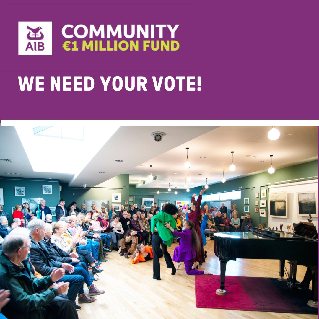 Have you got 1 minute? We'd love your vote! Please nominate us for the #AIB 1 Million Community Fund for the work we do in the community with our free pop-up events trail, schools chorus project, our community opera and our windows competition that brings joy to so many. 👇1/2