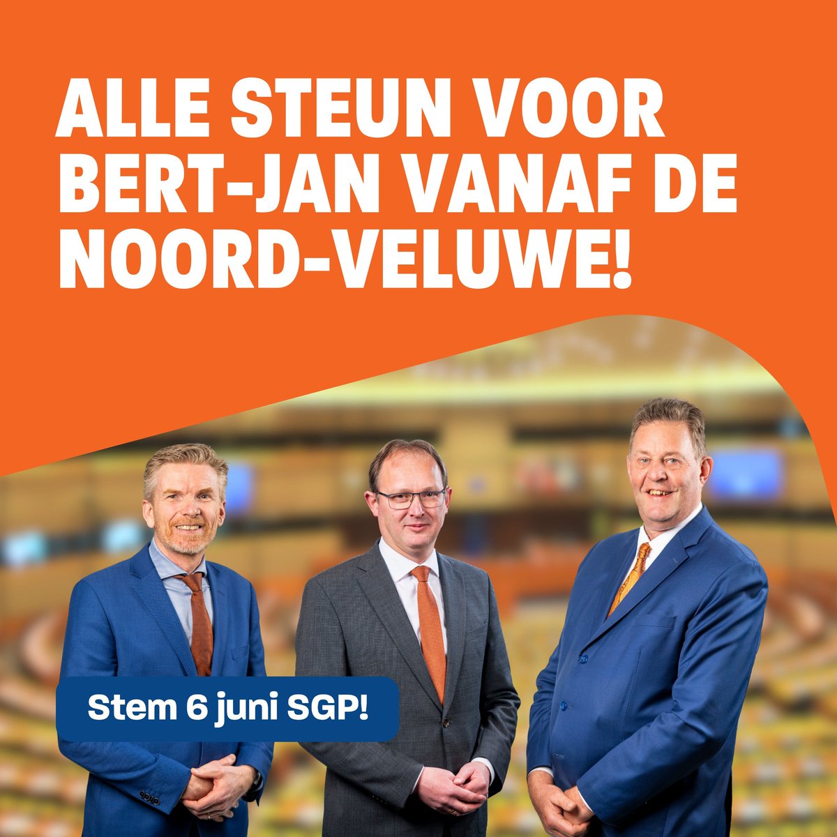 STEUN VOOR BERT-JAN | Vanuit Putten staan wij achter onze Europarlementariër Bert-Jan Ruissen. Hij doet voor onze regio enorm belangrijk werk. Door een stem op Bert-Jan steunt u hem hierin. Stem daarom 6 juni SGP!

#EP24 #StemChristelijk #RemEuropa